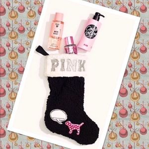 PINK Sherpa Stocking